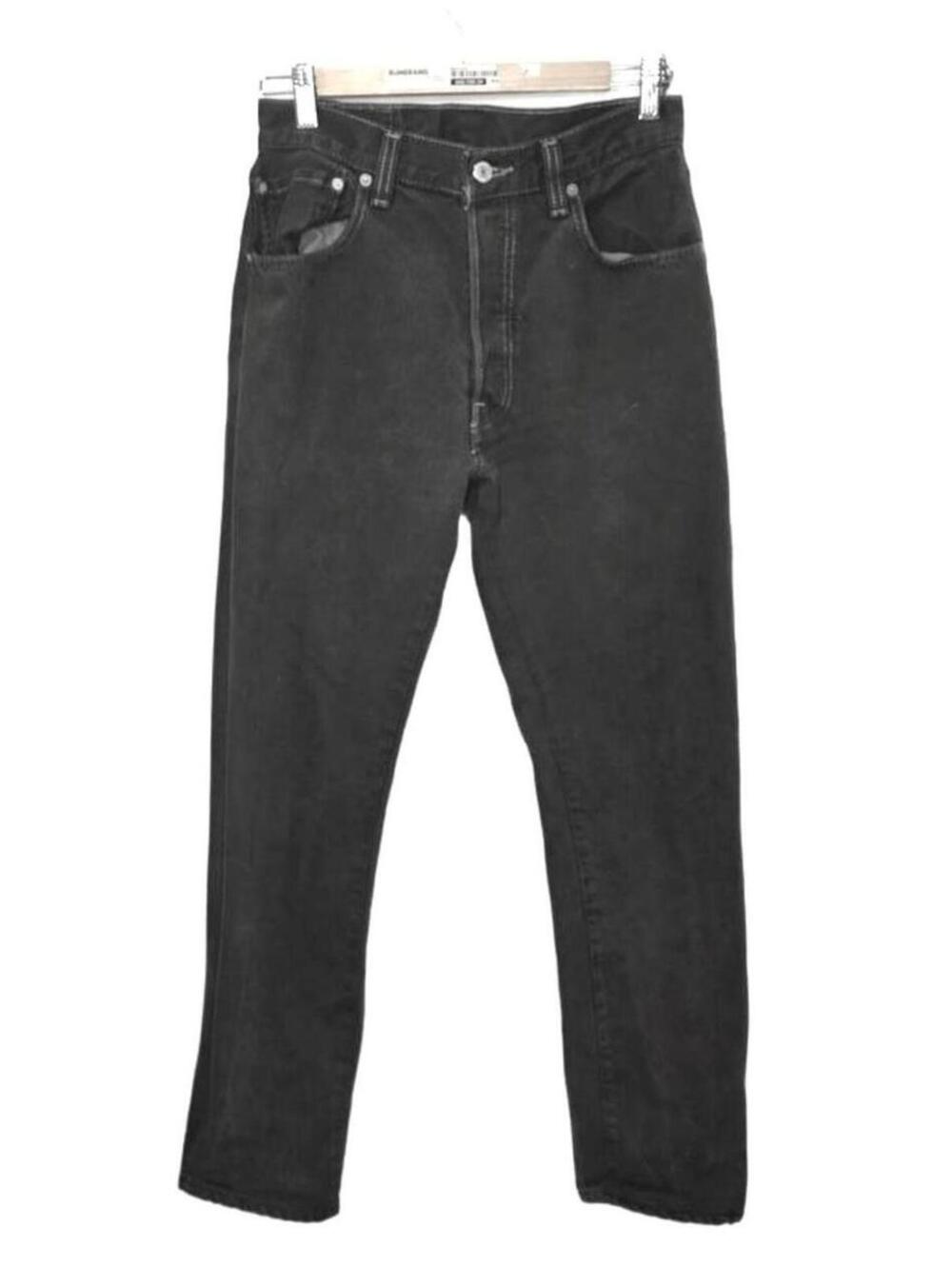 Levis 501s Black Button Closure, Straight Slim Leg, 26"